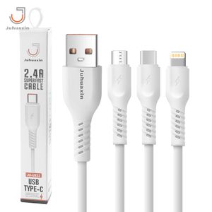 Juhuaxin USB Data Cable Type C Cable Fast Charging OEM Mobile Phone Charger TPE Micro Lighting 2.4A Charging Cable