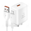 Juhuaxin High Quality Mobile-Phone-Accessories Cutomise Logo USB Pd30W a+C Power Adapter Fast Charge Rechargeable Phone Charger with Data Cable