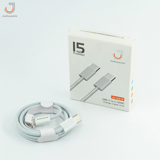 High Quality Mobile Phone Accessories 1M IPH 15 C-C Cable PD 60W TPE Braided Wire 5.0A Fast Charge Phone Cable With Protection